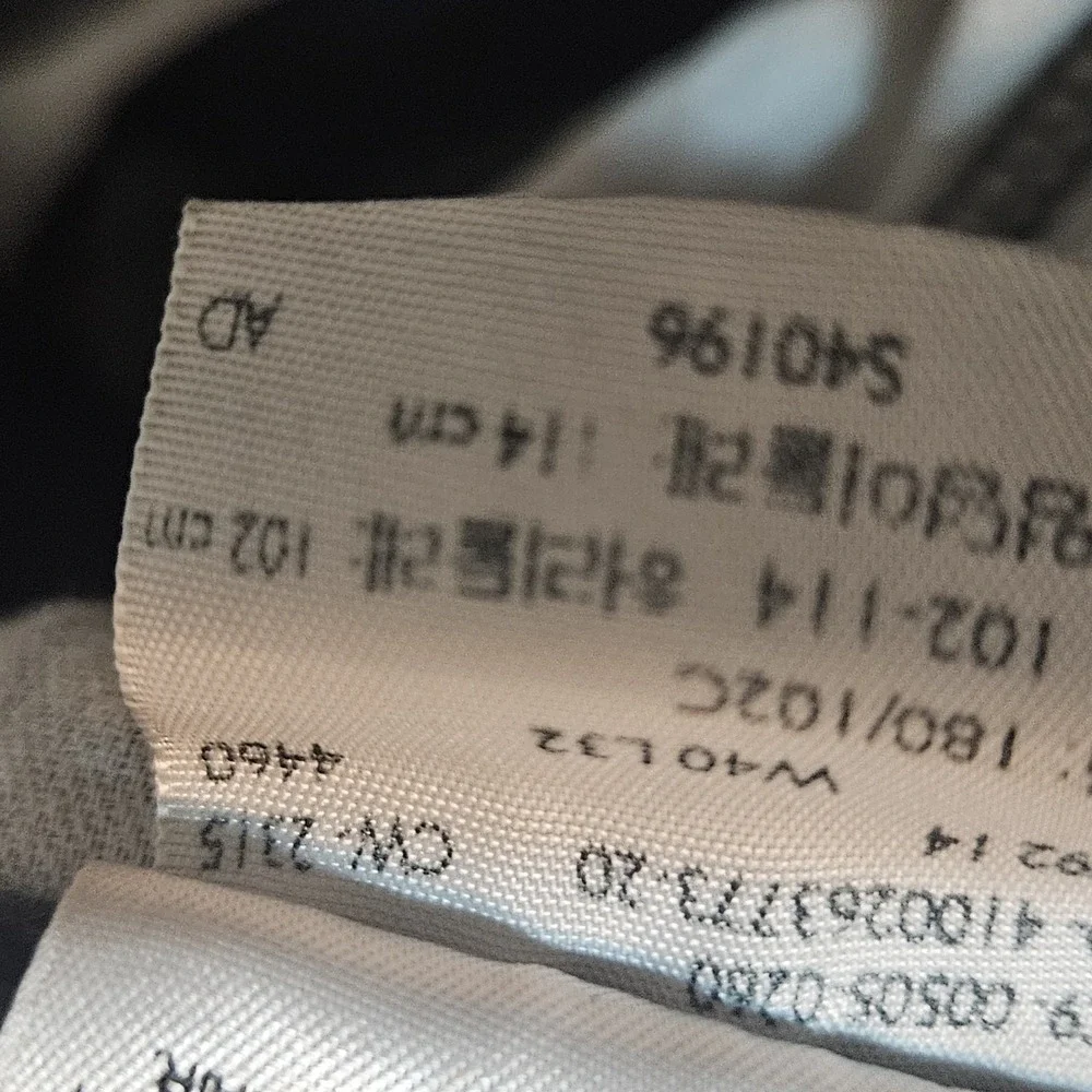Levis 505 Straight Leg Regular Fits 38x31 Black Classic Denim Jeans‎